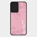 Customized luxury Peach leaves Glass Case Cover For Vivo Y02T