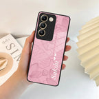 Customized luxury Peach leaves Glass Case Cover For iQOO - ShopOnCliQ