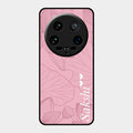 Customized luxury Peach leaves Glass Case Cover For Xiaomi 14 Ultra
