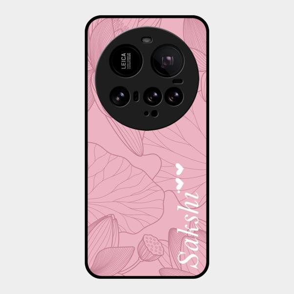 Customized luxury Peach leaves Glass Case Cover For Xiaomi 15 Ultra 5G