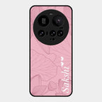Customized luxury Peach leaves Glass Case Cover For Xiaomi 15 Ultra 5G