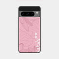 Customized luxury Peach leaves Glossy Metal Case Cover For Google Pixel 8 Pro 5G