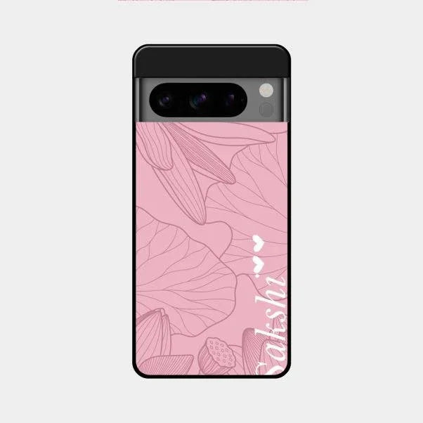 Customized luxury Peach leaves Glossy Metal Case Cover For Google Pixel 8 Pro 5G
