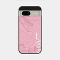 Customized luxury Peach leaves Glossy Metal Case Cover For Google Pixel 8A 5G