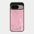 Customized luxury Peach leaves Glossy Metal Case Cover For Google Pixel 9 5G