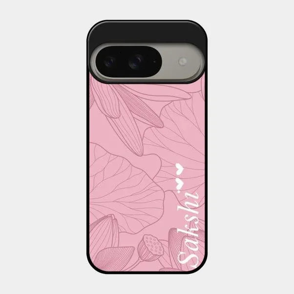 Customized luxury Peach leaves Glossy Metal Case Cover For Google Pixel 9 5G