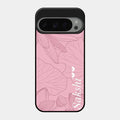 Customized luxury Peach leaves Glossy Metal Case Cover For Google Pixel 9 Pro 5G