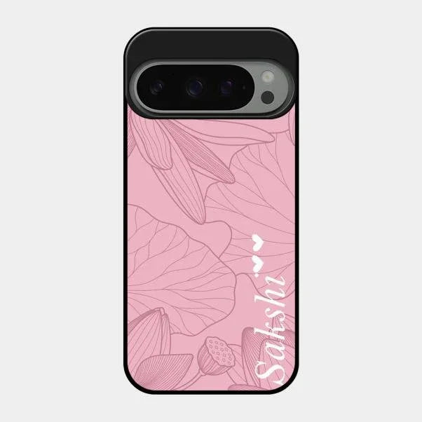 Customized luxury Peach leaves Glossy Metal Case Cover For Google Pixel 9 Pro 5G