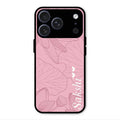 Customized luxury Peach leaves Glossy Metal Case Cover For iPhone 17 Pro Max