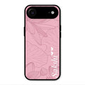 Customized luxury Peach leaves Glossy Metal Case Cover For iPhone Air