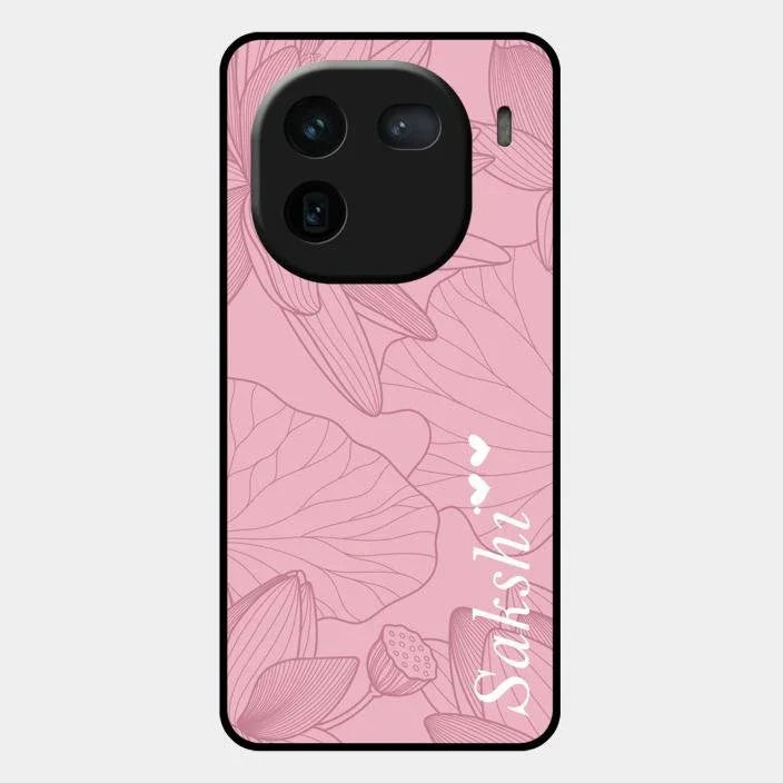 Customized luxury Peach leaves Glossy Metal Case Cover For Iqoo 12 5G