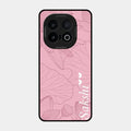 Customized luxury Peach leaves Glossy Metal Case Cover For Iqoo 13 5G