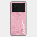 Customized luxury Peach leaves Glossy Metal Case Cover For Iqoo 9 Pro 5G
