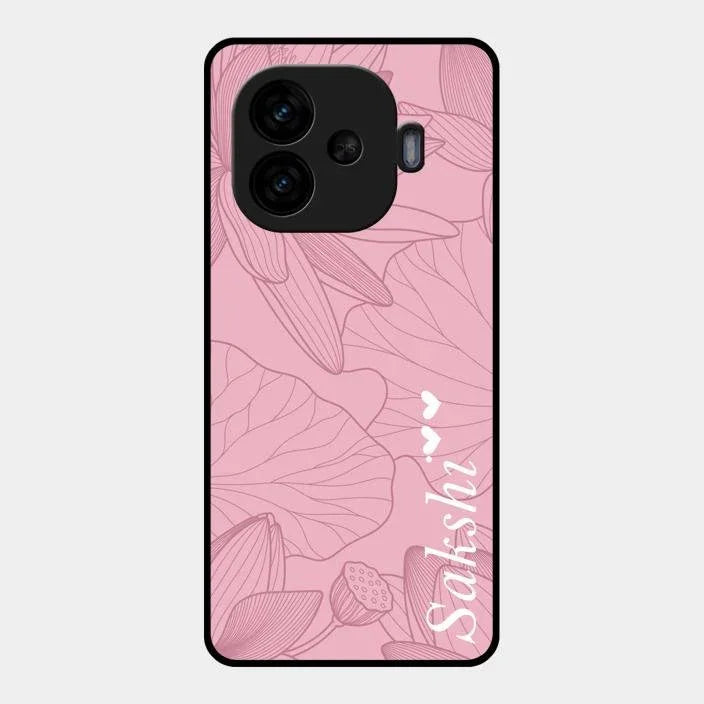 Customized luxury Peach leaves Glossy Metal Case Cover For Iqoo Neo 10R 5G