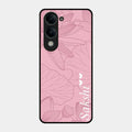 Customized luxury Peach leaves Glossy Metal Case Cover For Iqoo Z10 Lite