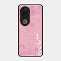 Customized luxury Peach leaves Glossy Metal Case Cover For Iqoo Z10R
