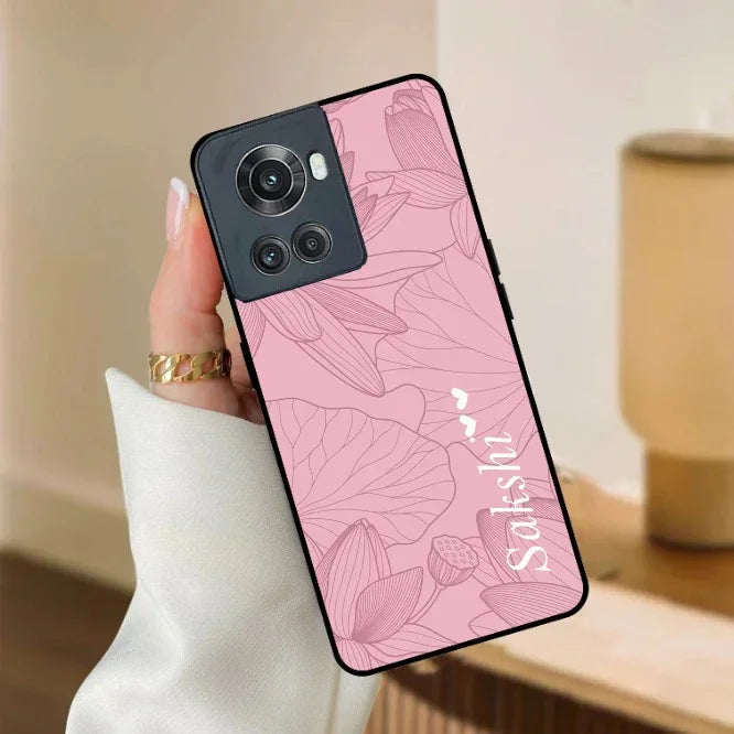 Customized luxury Peach leaves Glossy Metal Case Cover For OnePlus - ShopOnCliQ