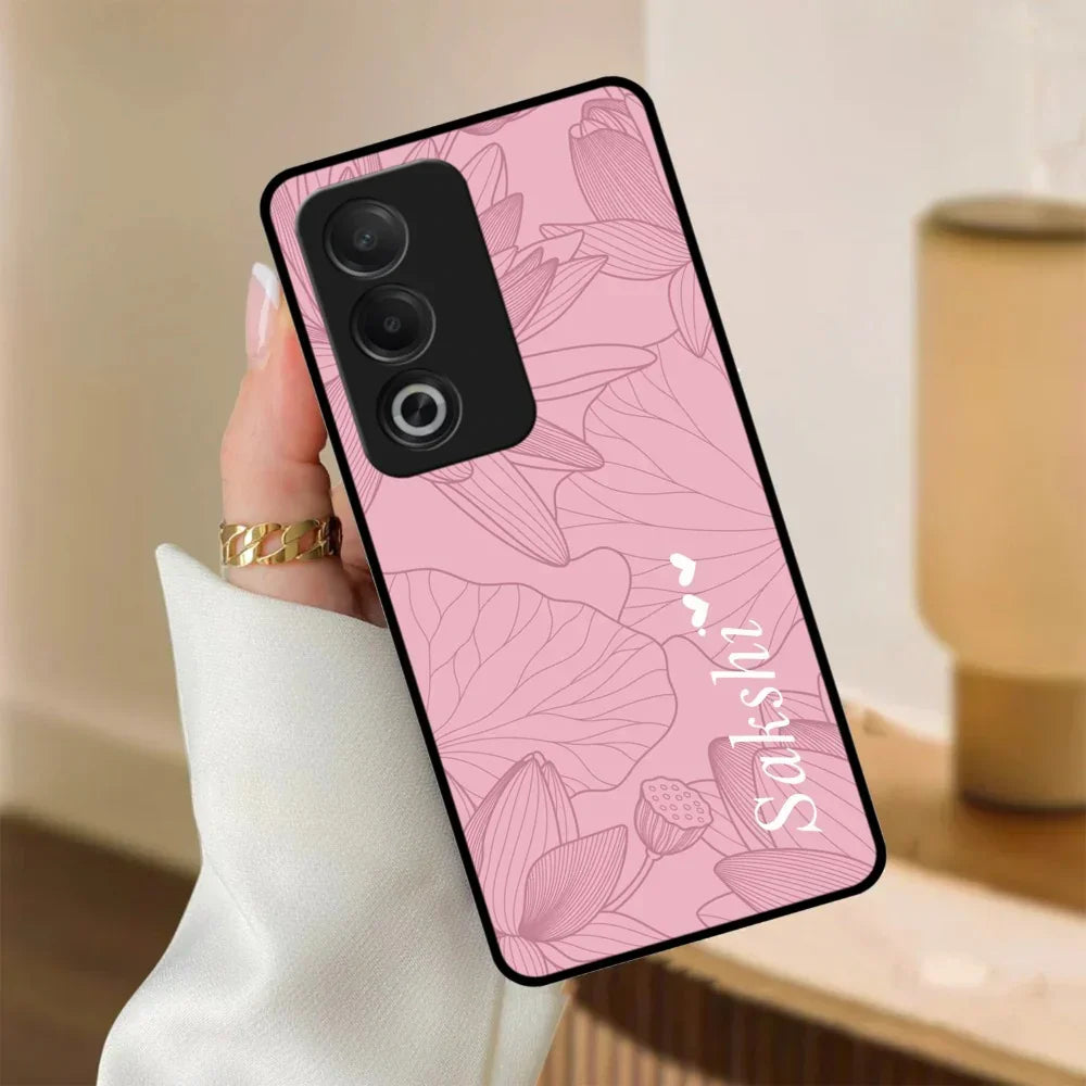 Customized luxury Peach leaves Glossy Metal Case Cover For Oppo - ShopOnCliQ