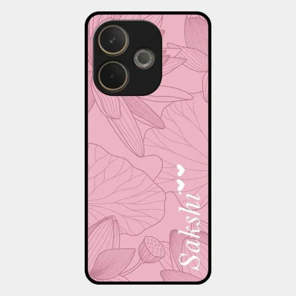 Customized luxury Peach leaves Glossy Metal Case Cover For Oppo A5 Pro 5G