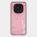 Customized luxury Peach leaves Glossy Metal Case Cover For Oppo F29 5G