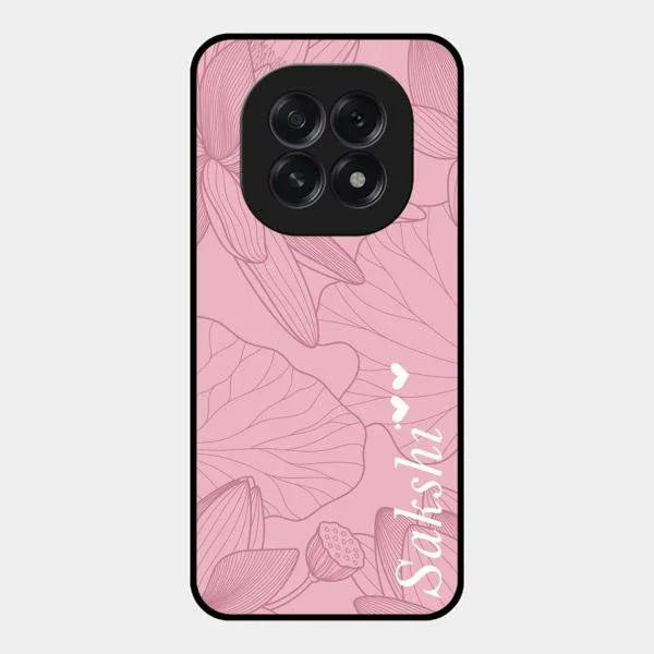 Customized luxury Peach leaves Glossy Metal Case Cover For Oppo F29 5G