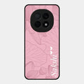Customized luxury Peach leaves Glossy Metal Case Cover For Oppo F29 Pro 5G
