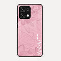Customized luxury Peach leaves Glossy Metal Case Cover For Oppo F31 5G