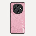 Customized luxury Peach leaves Glossy Metal Case Cover For Oppo F31 Pro 5G