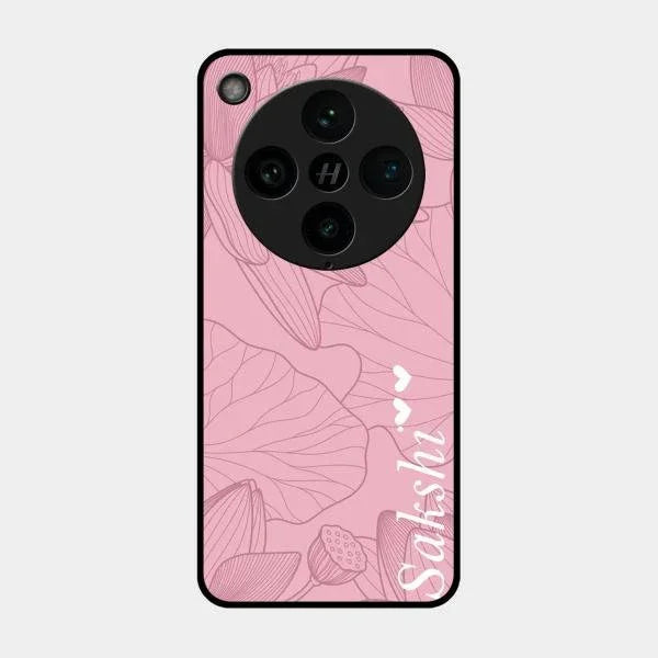 Customized luxury Peach leaves Glossy Metal Case Cover For Oppo Find X8 Pro 5G