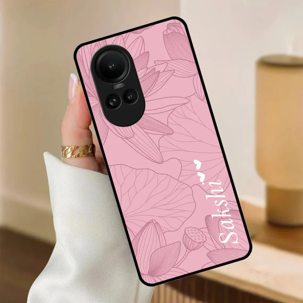 Customized luxury Peach leaves Glossy Metal Case Cover For Oppo - ShopOnCliQ