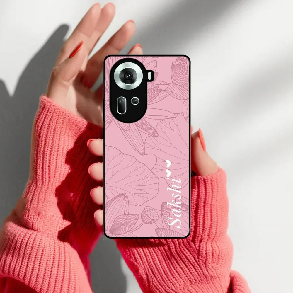 Customized luxury Peach leaves Glossy Metal Case Cover For Oppo - ShopOnCliQ
