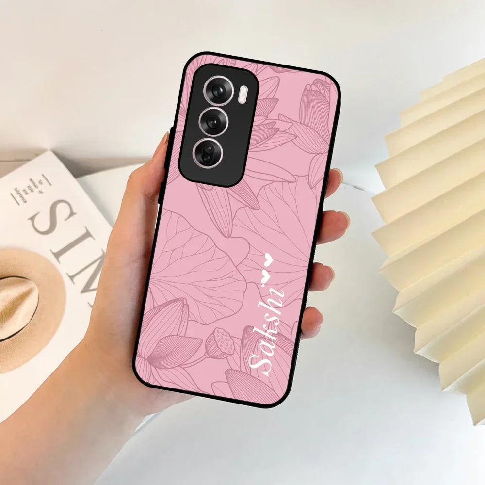 Customized luxury Peach leaves Glossy Metal Case Cover For Oppo - ShopOnCliQ