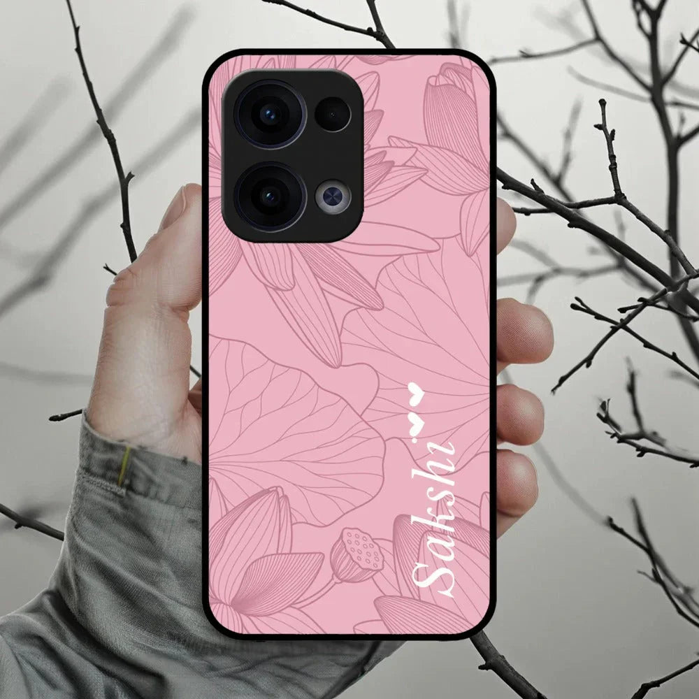 Customized luxury Peach leaves Glossy Metal Case Cover For Oppo - ShopOnCliQ