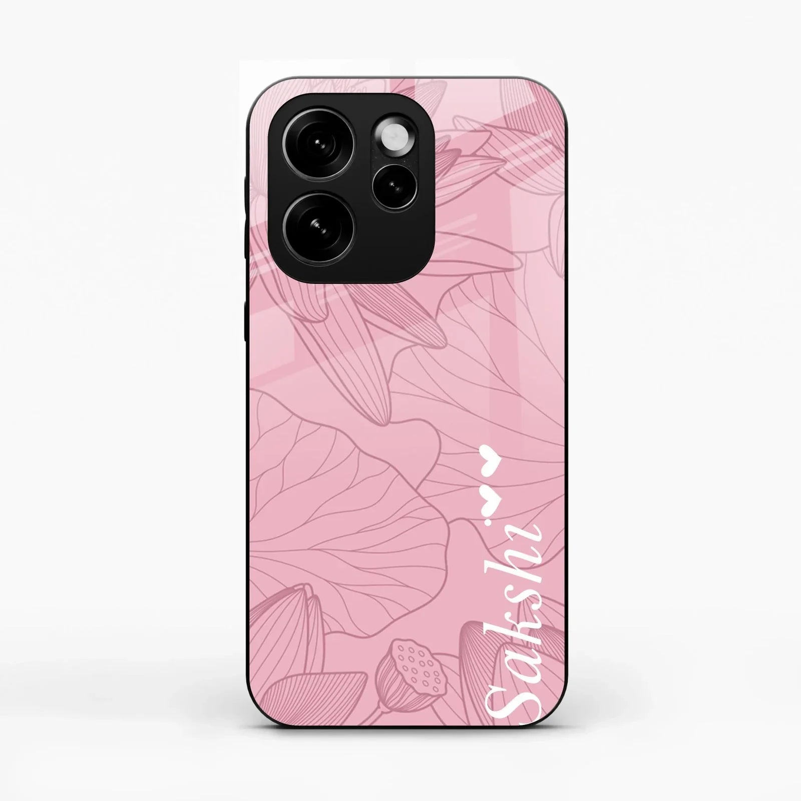 Customized luxury Peach leaves Glossy Metal Case Cover For Oppo Reno 15 Pro 5G