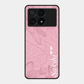 Customized luxury Peach leaves Glossy Metal Case Cover For Poco X6 Pro 5G