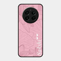 Customized luxury Peach leaves Glossy Metal Case Cover For Realme 12 Plus 5G