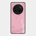 Customized luxury Peach leaves Glossy Metal Case Cover For Realme 12 Pro 5G