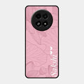 Customized luxury Peach leaves Glossy Metal Case Cover For Realme 13 5G