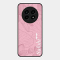 Customized luxury Peach leaves Glossy Metal Case Cover For Realme 13 Pro Plus 5G