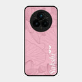 Customized luxury Peach leaves Glossy Metal Case Cover For Realme 14 Pro 5G