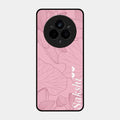 Customized luxury Peach leaves Glossy Metal Case Cover For Realme 14 Pro Plus 5G