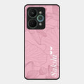 Customized luxury Peach leaves Glossy Metal Case Cover For Realme 15 Pro 5G