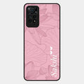 Customized luxury Peach leaves Glossy Metal Case Cover For Redmi Note 11 Pro Plus 5G
