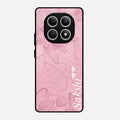 Customized luxury Peach leaves Glossy Metal Case Cover For Redmi Note 15 5G