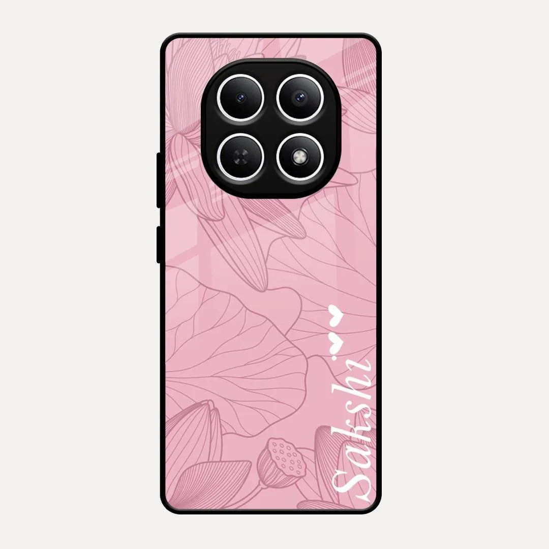 Customized luxury Peach leaves Glossy Metal Case Cover For Redmi Note 15 5G