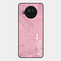 Customized luxury Peach leaves Glossy Metal Case Cover For Xiaomi Mi 10I 5G