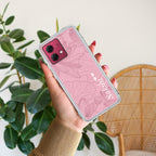 Customized luxury Peach leaves Anti Yellow Case For Motorola G84 5G