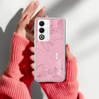 Customized luxury Peach leaves Transparent Silicon Case For Oppo A5 5G