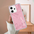 Customized luxury Peach leaves Transparent Silicon Case For Oppo F27 Pro Plus 5G