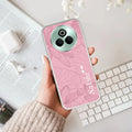 Customized luxury Peach leaves Transparent Silicon Case For Realme GT 7 5G